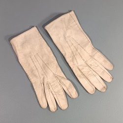 PAIRE DE GANTS EN CUIR BLANC TENUE DE SORTIE MILITAIRE 1900 1931 GARDE AU DRAPEAU TAILLE 8